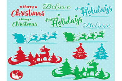 Christmas Silhouette Clipart