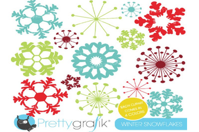 Christmas Snowflakes Clipart