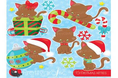 Christmas Cats Clipart
