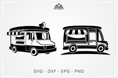 Food Truck Van Trailer Svg Design