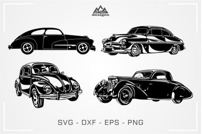 Vintage Classic Car Packs Svg Design