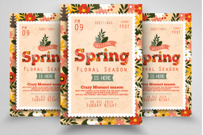 Spring Season Floral Flyer/Poster Template