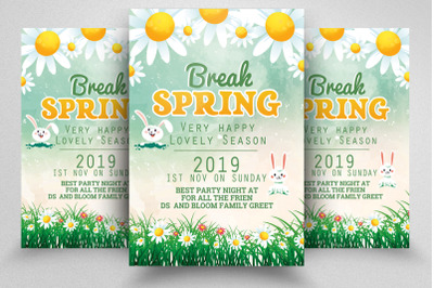 Break Spring Festival Flyer&2F;Poster Template