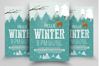 Hello Winter Flyer/Poster