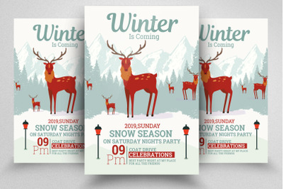 Winter Is Coming Flyer Template