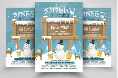 Winter Is coming Flyer Template