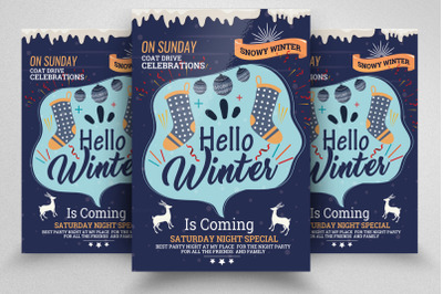 Winter Party Flyer/Poster Template