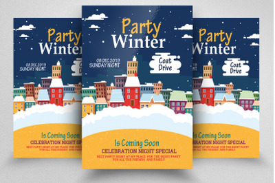 Winter Party Flyer/Poster Template