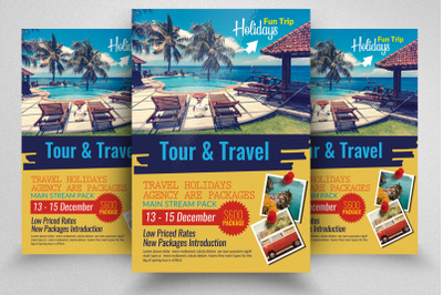 Tours and Travel Flyer Template