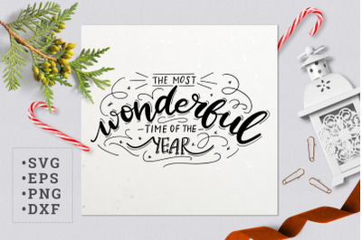 The most wonderful time of the year SVG