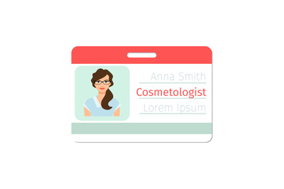 Cosmetologist medical specialist badge