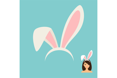 Bunny ears accessory icon