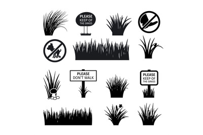 Garden or park signs