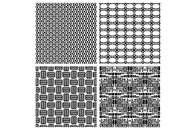 Tribal fashion primitive seamless patterns