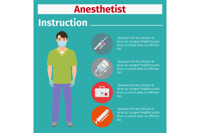 Medical equipment instruction for anesthetist