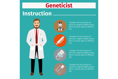 Medical equipment instruction for geneticist