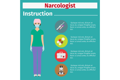 Medical equipment instruction for narcologist