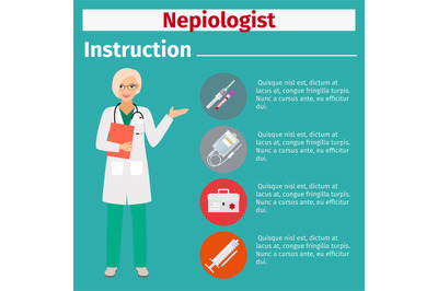 Medical equipment instruction for nepiologist