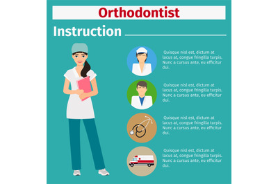 Medical equipment instruction for orthodontist