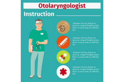 Medical equipment instruction for otolaryngologist