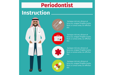 Medical equipment instruction for periodontist