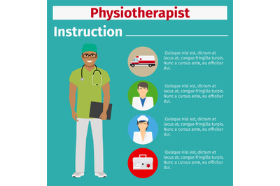 Medical equipment instruction for physiotherapist