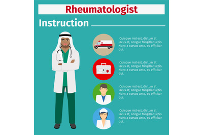 Medical equipment instruction for rheumatologist