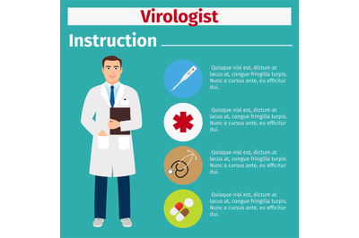 Medical equipment instruction for virologist