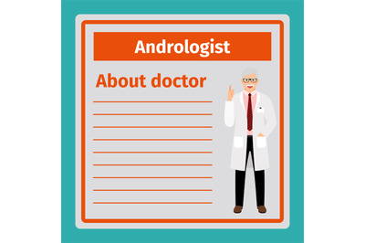 Medical notes about andrologist template