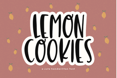 Lemon Cookies - A Fun Handwritten Font