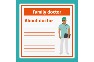 Medical notes about family doctor