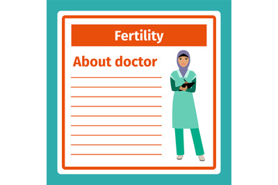 Medical notes about fertility doctor