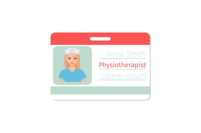 Physiotherapist medical specialist badge