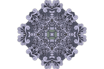 Violet doodle decorative element