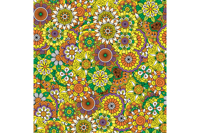 Floral decorative mandala style pattern