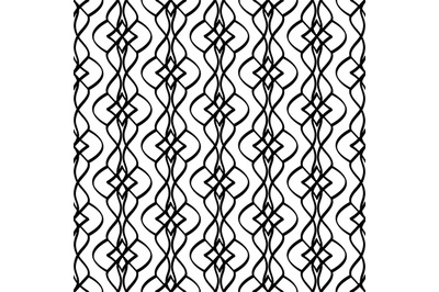 Calligraphic pattern with curls