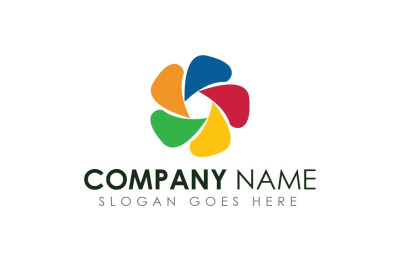 Colorful &nbsp;geometric shape logo