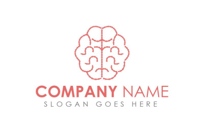 Cycle Chain Brain Logo Template