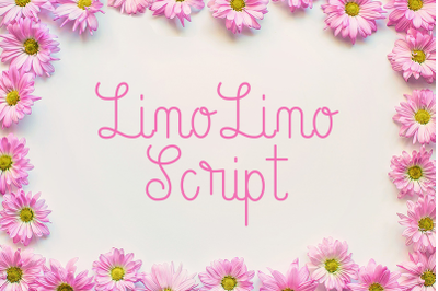 LinoLino: A Lovely Script Font