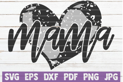 Soccer Mama Heart SVG Cut File