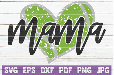 Tennis Mama Heart SVG Cut File