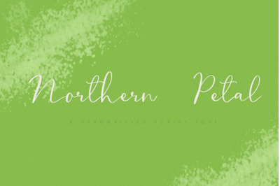 Northern Petal  a casual script font