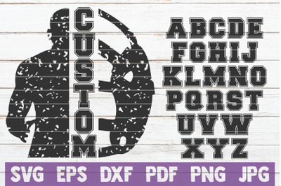 Wrestling Custom Frame SVG Cut File