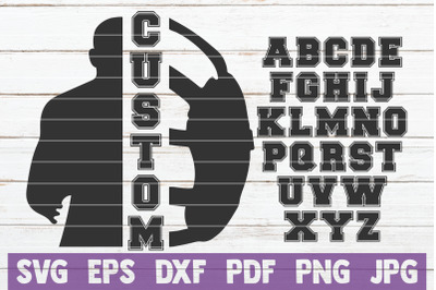 Wrestling Custom Frame SVG Cut File