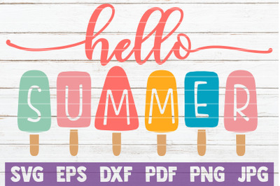 Hello Summer SVG Cut File