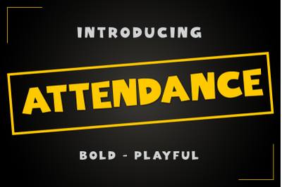 Attendance Font