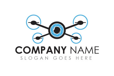 Drone photography camera logo