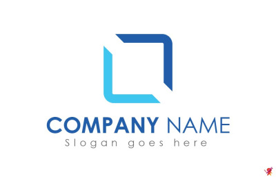 Blue Color IT Company Logo Design Template