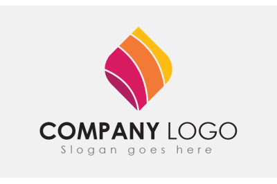 Flame Icon Logo Design Template