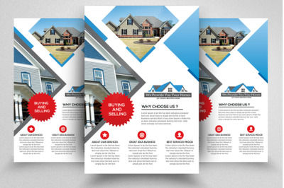 Real Estate House For Sale Flyer Template